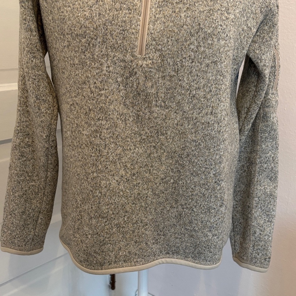 Patagonia Tan Fleece 1/4 Pullover Sweater - Picture 5 of 10